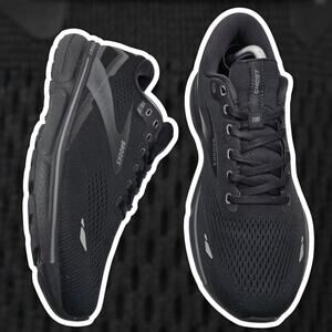 Brooks Ghost 15 Black Ebony Mens 10.5 Medium D Running Shoes Sneakers Athletic